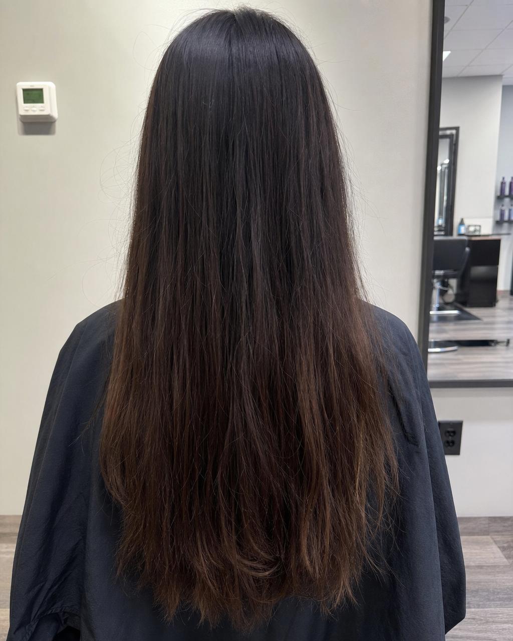 Glossy Brunette Reset - before