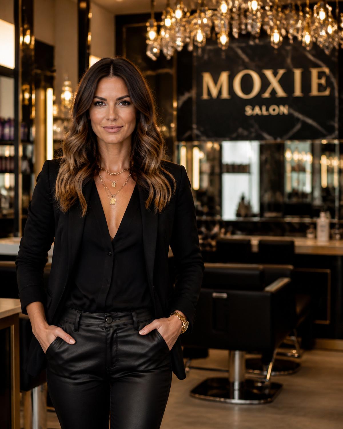 A Moxie franchise owner in her salon
